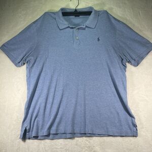 Polo Ralph Lauren Classic Fit Blue Polo Shirt Short Sleeve Men's Size L